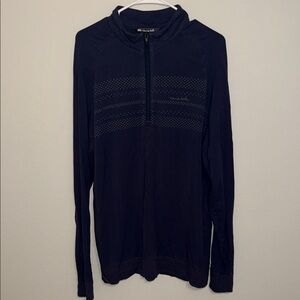 Travis Mathew Dark Blue Zip-Up Sweater. B2